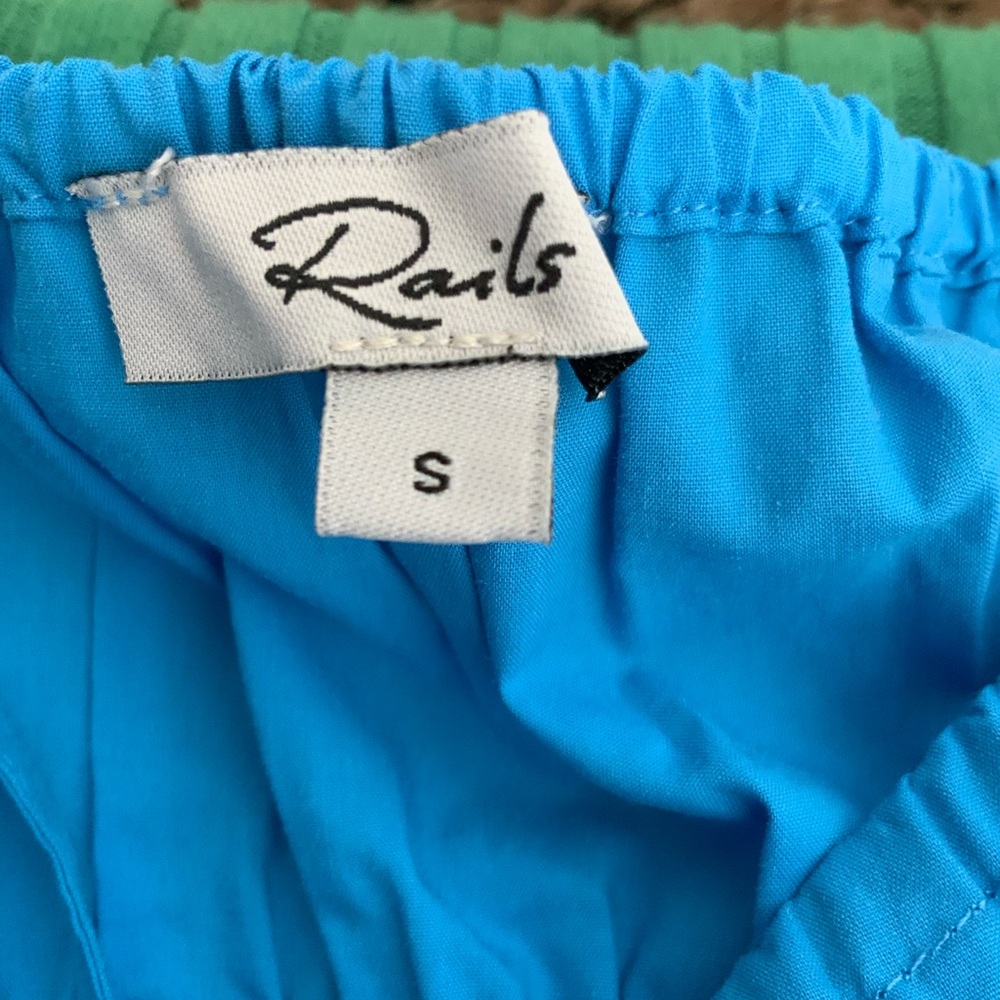 Rails Miriam Smocked Minidress In Ocean Blue - image 7